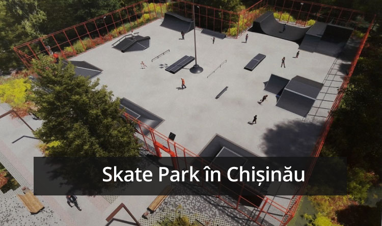 FOTO: Teren de sport și SkatePark în sectorul Botanica al Capitalei