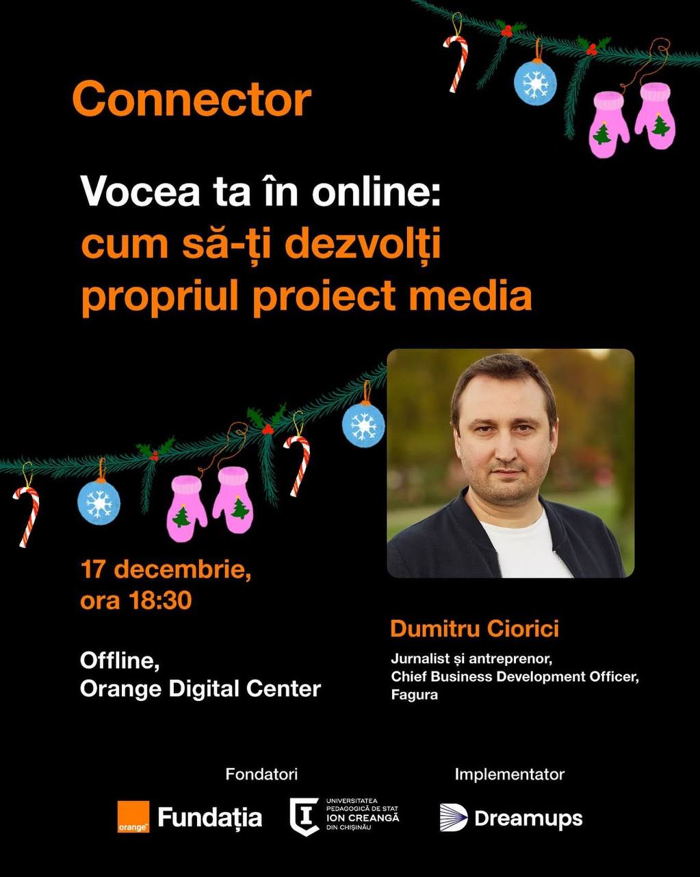 Vocea ta în online la Connector cu Dumitru Ciorici